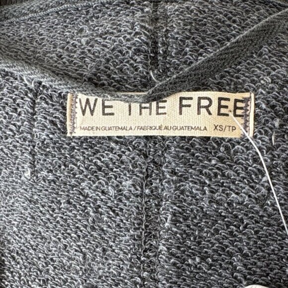 We The Free Venice V-Neck Sweatshirt In Black - Picture 7 of 8